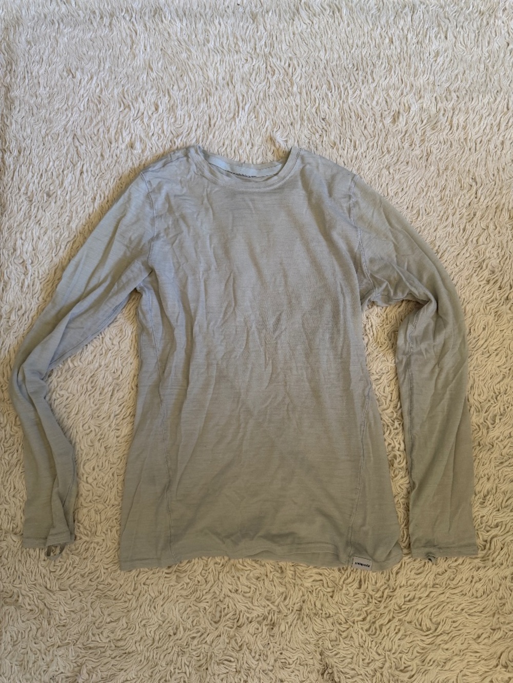 Patagonia capilene cool merino long sleeve gray size small S